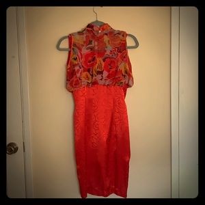 Red Asian Inspired Dress